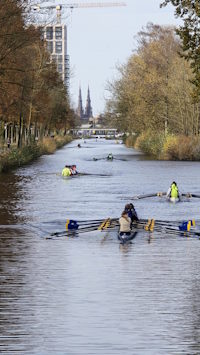Roeiboten op Eindhovens Kanaal 200px